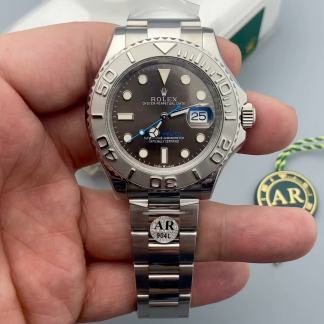 【Super Clone】Rolex Yacht-Master 116622 Stainless Steel Grey Dial 40mm Mens Replica Watch