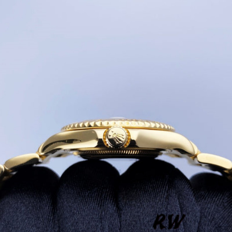 【Super Clone】Rolex Yacht-Master 168628 White Dial Yellow Gold 35MM Unisex Replica Watch