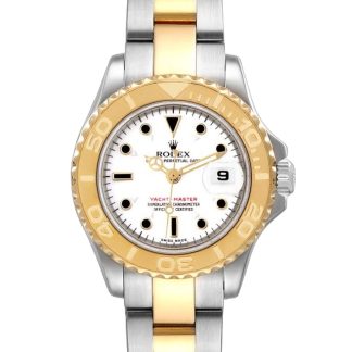 【Super Clone】Rolex Yacht-Master 169623 Steel Yellow Gold White Dial 29MM Lady Replica Watch