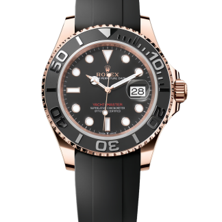 【Super Clone】Rolex Yacht-Master 126655 40mm Automatic Black Dial 18kt Everose Gold Watch