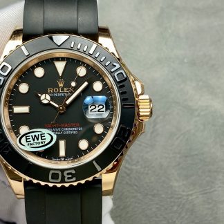 【Super Clone】Rolex Yacht-Master 126655 40mm Automatic Black Dial 18kt Everose Gold Watch