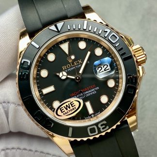 【Super Clone】Rolex Yacht-Master 126655 40mm Automatic Black Dial 18kt Everose Gold Watch