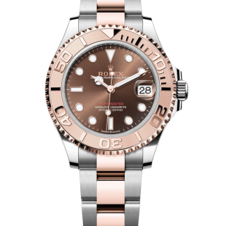 【Super Clone】Rolex Yacht-Master 268621 Everose Bezel Chocolate Dial 37mm Unisex Replica Watch