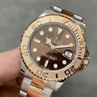 【Super Clone】Rolex Yacht-Master 268621 Everose Bezel Chocolate Dial 37mm Unisex Replica Watch