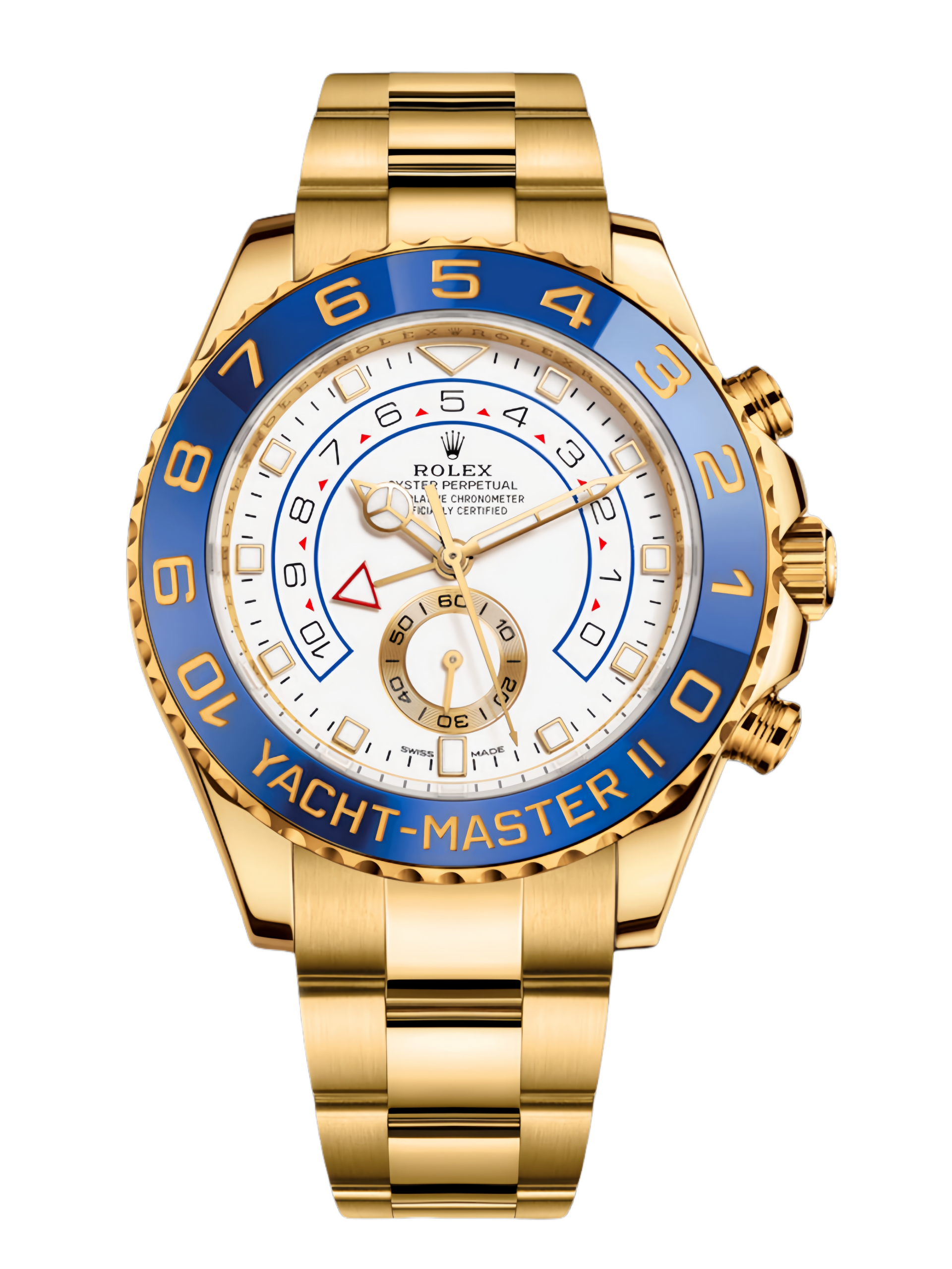 【Super Clone】Rolex Yacht-Master II 116688 White Dial 44mm Mens replica watch