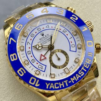 【Super Clone】Rolex Yacht-Master II 116688 White Dial 44mm Mens replica watch