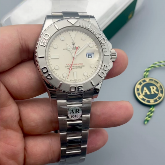 【Super Clone】Rolex Yacht Master 16622 Silver Dial 40mm Mens Replica Ratch