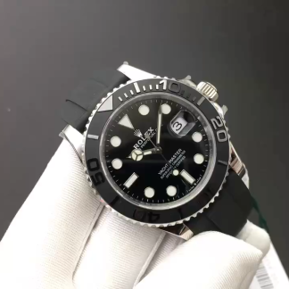 【Super Clone】Rolex Yacht-Master 226659 White Gold Black Dial 42mm Mens Replica Watch