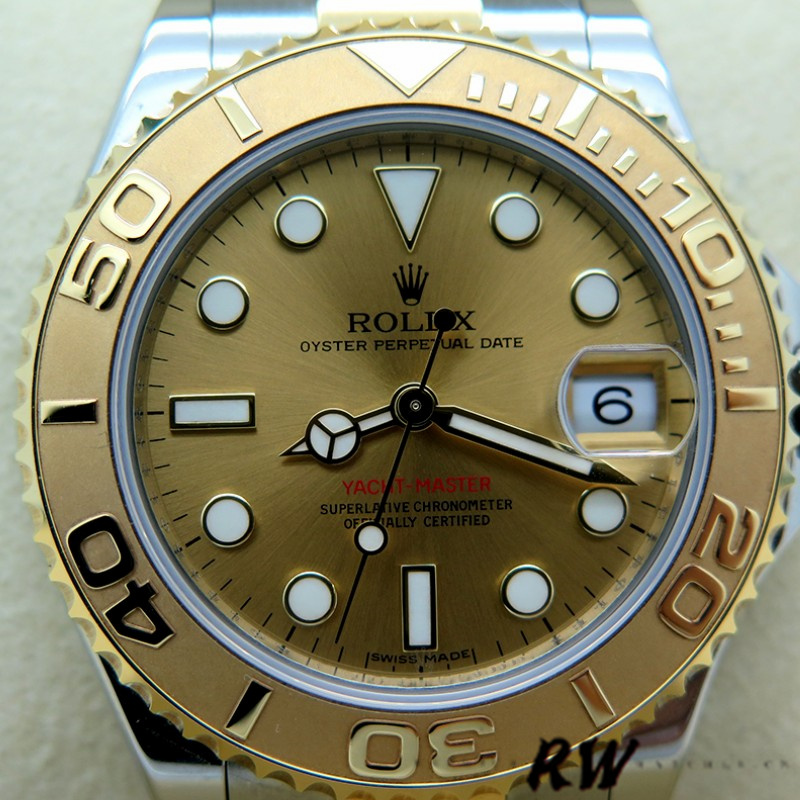 【Super Clone】Rolex Yacht-Master 168623 Steel Yellow Gold Champagne Dial 35MM Unisex Replica Watch