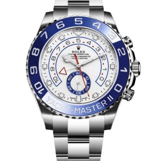 【Super Clone】Rolex Yacht-Master II 116680 White Square Dial 44mm Mens Replica Watch