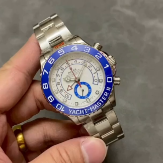 【Super Clone】Rolex Yacht-Master II 116680 White Square Dial 44mm Mens Replica Watch