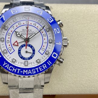 【Super Clone】Rolex Yacht-Master II 116680 White Square Dial 44mm Mens Replica Watch
