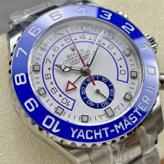 【Super Clone】Rolex Yacht-Master II 116680 White Square Dial 44mm Mens Replica Watch