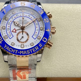 【Super Clone】Rolex Yacht-Master II 116681 White dial 44mm Mens replica Watch