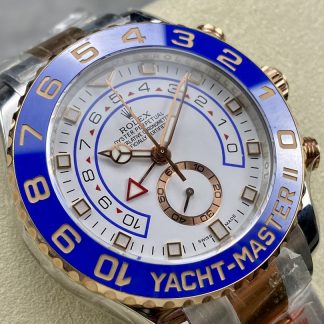 【Super Clone】Rolex Yacht-Master II 116681 White dial 44mm Mens replica Watch