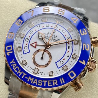 【Super Clone】Rolex Yacht-Master II 116681 White dial 44mm Mens replica Watch
