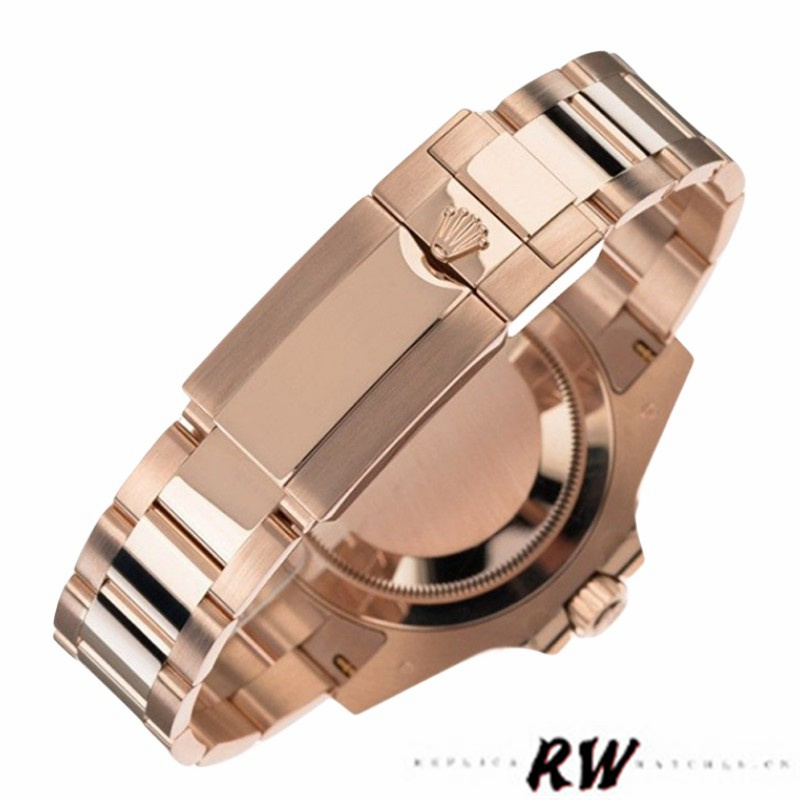 【Super Clone】Rolex Yacht-Master 116695 Everose Gold Blue Dial 40MM Mens Replica Watch