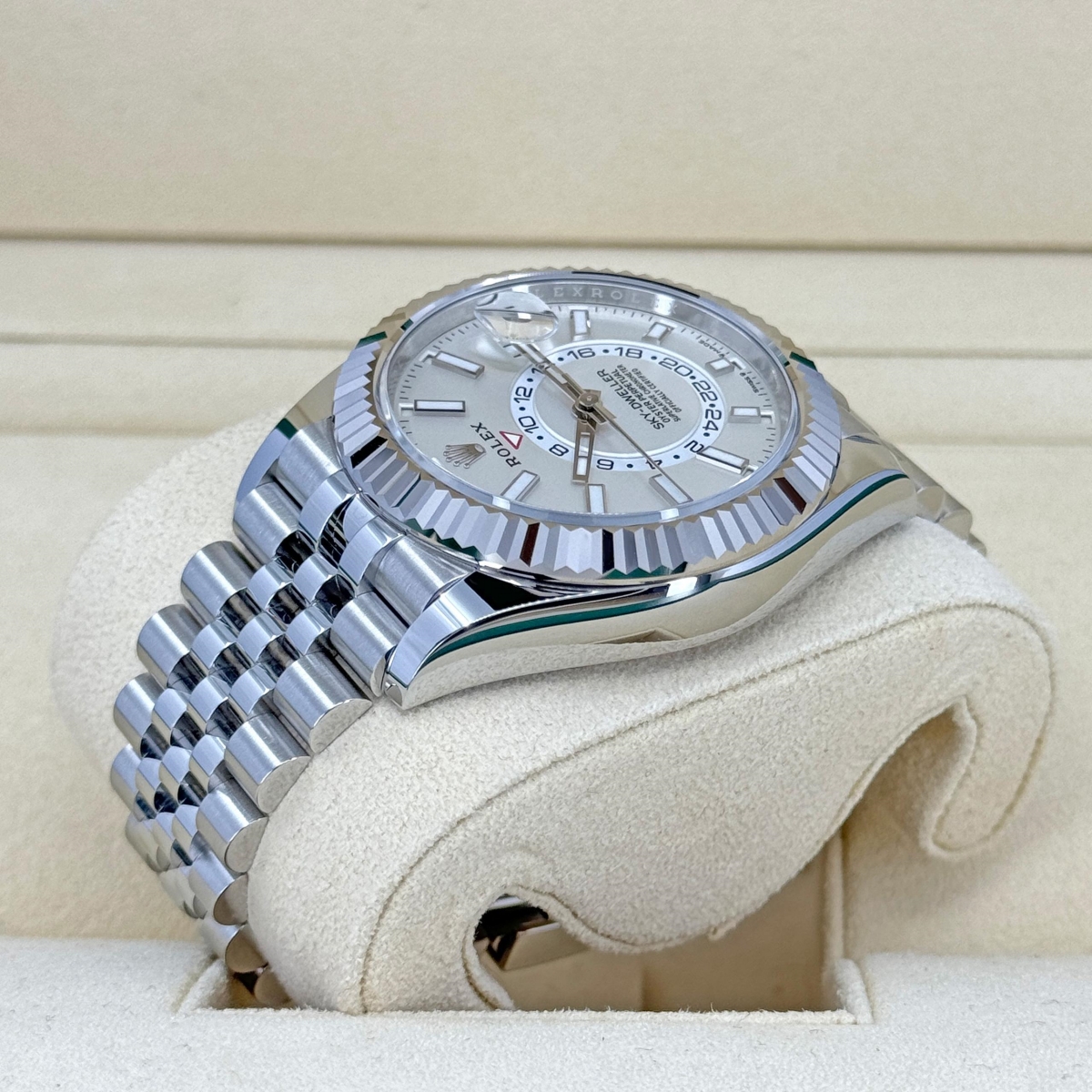【Super Clone】RLX  Sky-Dweller 42mm Stainless Steel White Dial Jubilee - 336934