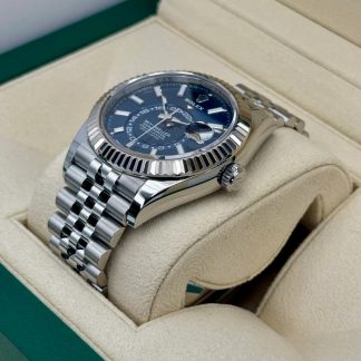 【Super Clone】RLX  Sky-Dweller 42mm Stainless Steel Blue Dial Jubilee - 336934