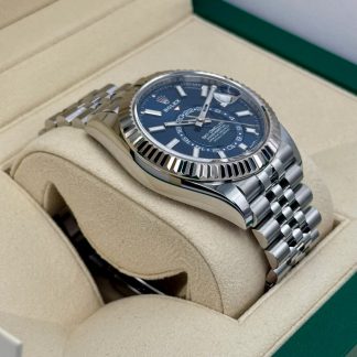 【Super Clone】RLX  Sky-Dweller 42mm Stainless Steel Blue Dial Jubilee - 336934
