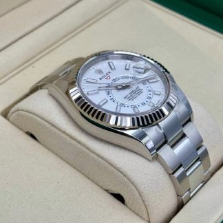 【Super Clone】RLX  Sky-Dweller 42mm Stainless Steel White Dial Oyster - 336934