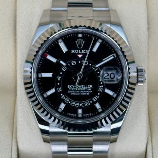 【Super Clone】RLX  Sky-Dweller 42mm Stainless Steel Black Dial Oyster - 336934