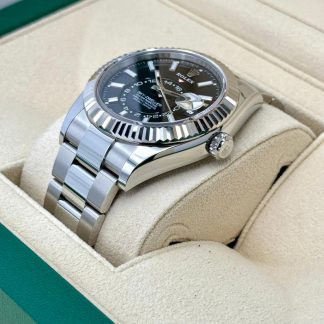 【Super Clone】RLX  Sky-Dweller 42mm Stainless Steel Black Dial Oyster - 336934