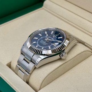 【Super Clone】RLX  Sky-Dweller 42mm Stainless Steel Blue Dial Oyster - 336934