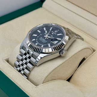 【Super Clone】RLX  Sky-Dweller 42mm Stainless Steel Black Dial Jubilee - 336934