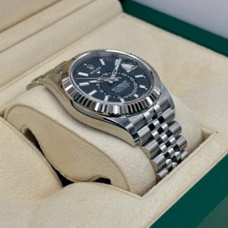 【Super Clone】RLX  Sky-Dweller 42mm Stainless Steel Black Dial Jubilee - 336934