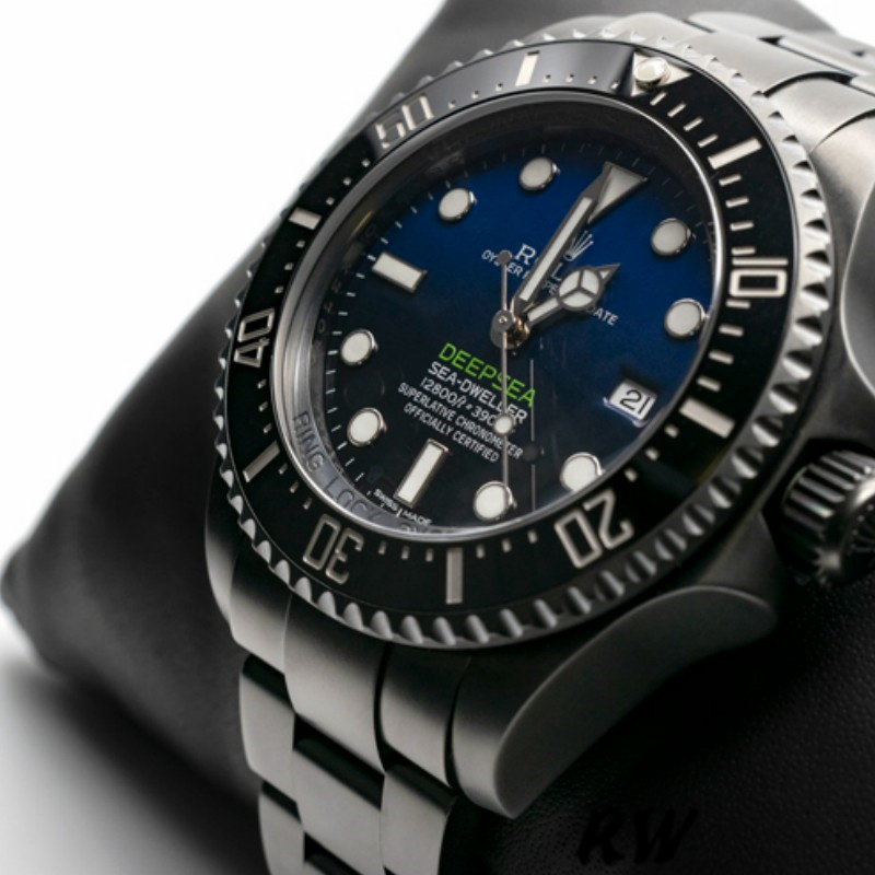 【Super Clone】Rolex Sea-Dweller Deepsea 116660 PVD/DLC Coated Stainless Steel D-Blue Dial 44MM Mens Replica Watch
