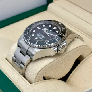 【Super Clone】Rolex Deepsea Black Dial and Bezel Oyster Bracelet 44mm Watch  m136660-0006