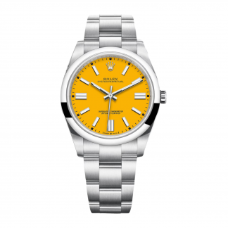 Rolex Oyster Perpetual 41mm 124300-0004 Yellow Dial