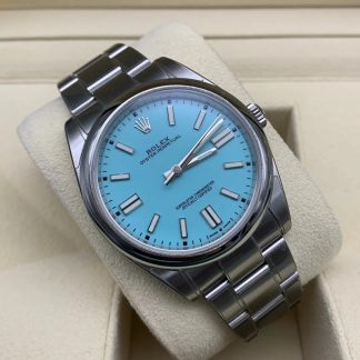 【Super Clone】ROyster Perpetual 41mm Swiss Replica Watch Tiffany Dial Ref 124300
