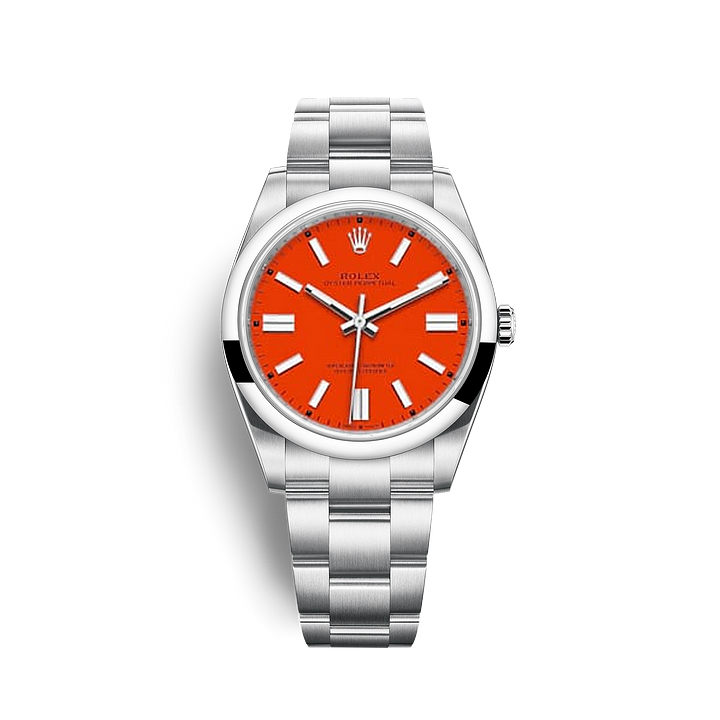 【Super Clone】R124300 Oyster-Perpetual Coral Red - New