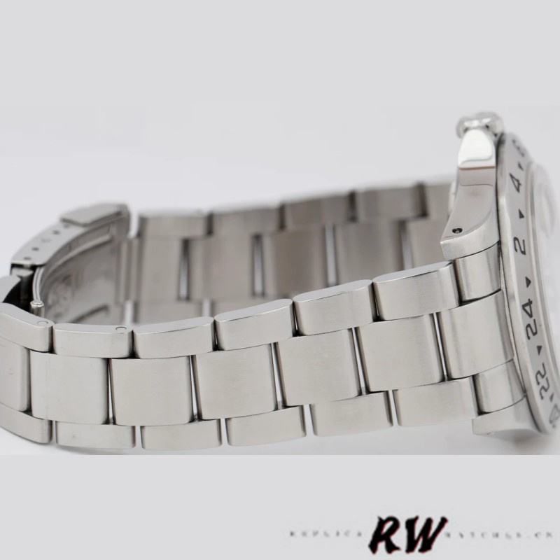 【Super Clone】Rolex Explorer II 16570 Stainless Steel White Dial 40MM Mens Replica Watch