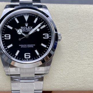 【Super Clone】Rolex Explorer 124270 0001 Black Dial Stainless Steel 36MM