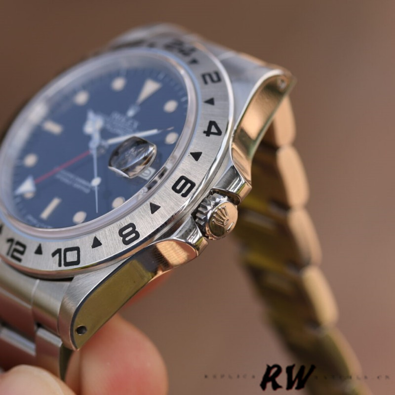 【Super Clone】Rolex Explorer II 16550 Stainless Steel Black Dial 39MM Mens Replica Watch