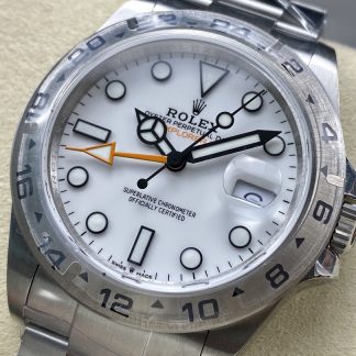 【Super Clone】Rolex Explorer II m226570 0001 Stainless Steel White Dial 42MM Mens Replica Watch
