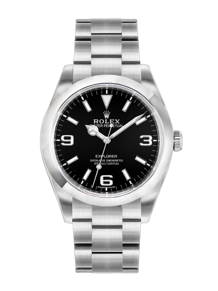 【Super Clone】Rolex Explorer 214270 Stainless Steel Black Dial 39mm Mens Replica Watch