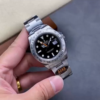 【Super Clone】Rolex Explorer II m226570 0002 Stainless Steel Black Dial 42MM Mens Replica Watch