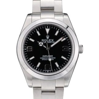 【Super Clone】Rolex Explorer 42002 Stainless Steel Black Dial 39MM Mens Replica Watch