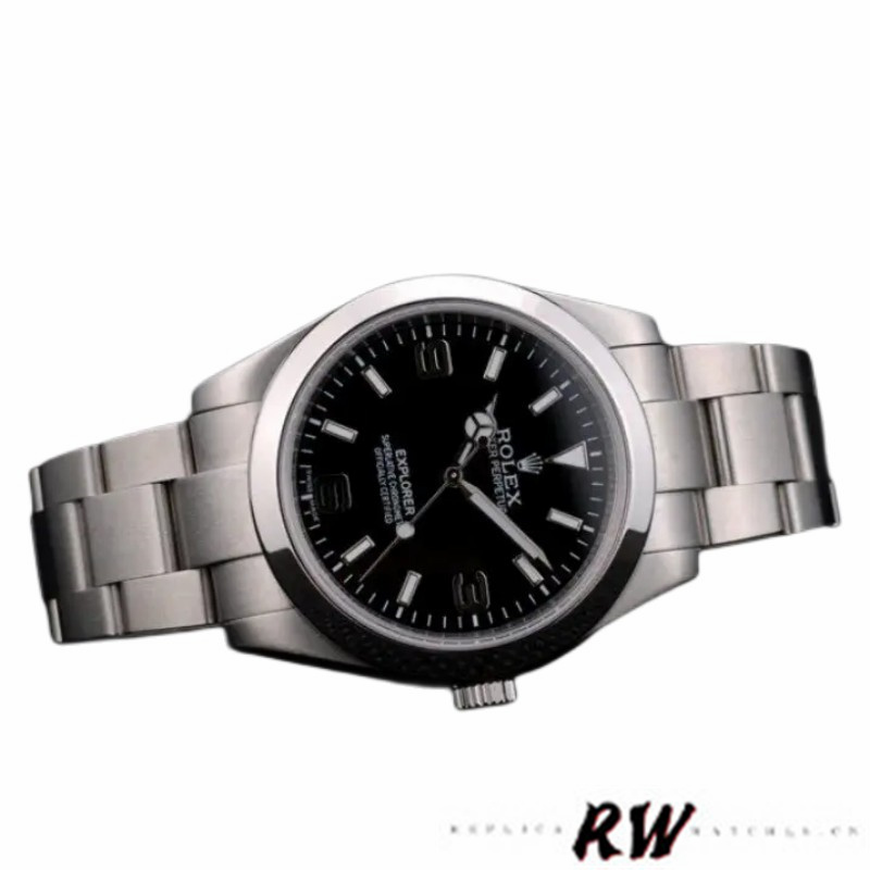 【Super Clone】Rolex Explorer 42002 Stainless Steel Black Dial 39MM Mens Replica Watch