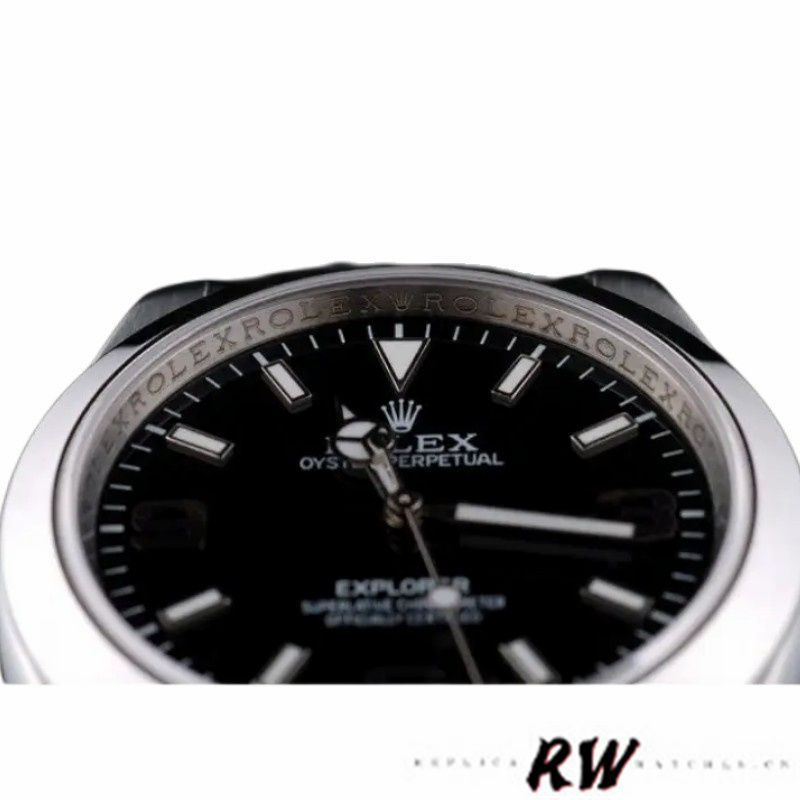 【Super Clone】Rolex Explorer 42002 Stainless Steel Black Dial 39MM Mens Replica Watch