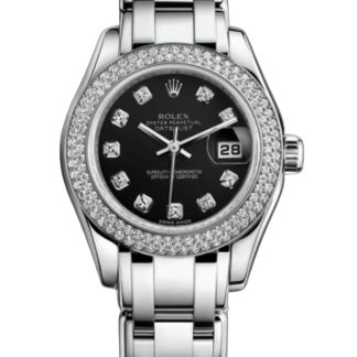 【Super Clone】Rolex Masterpiece Pearlmaster 80339 Diamant Bezel 29MM Lady Replica Watch