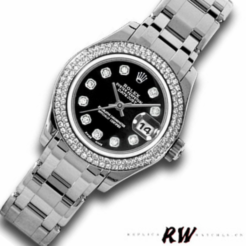 【Super Clone】Rolex Masterpiece Pearlmaster 80339 Diamant Bezel 29MM Lady Replica Watch