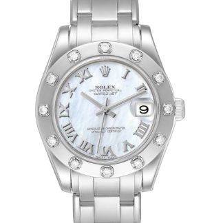 【Super Clone】Rolex Pearlmaster Midsize 81319 MOP Dial 34MM Lady Replica Watch