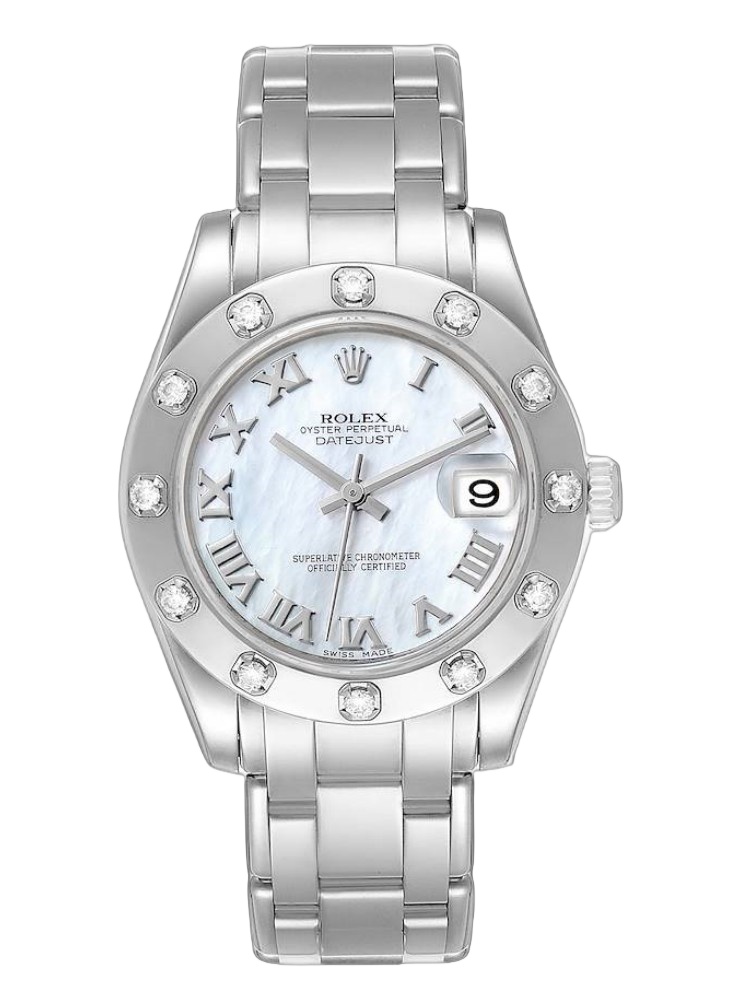 【Super Clone】Rolex Pearlmaster Midsize 81319 MOP Dial 34MM Lady Replica Watch
