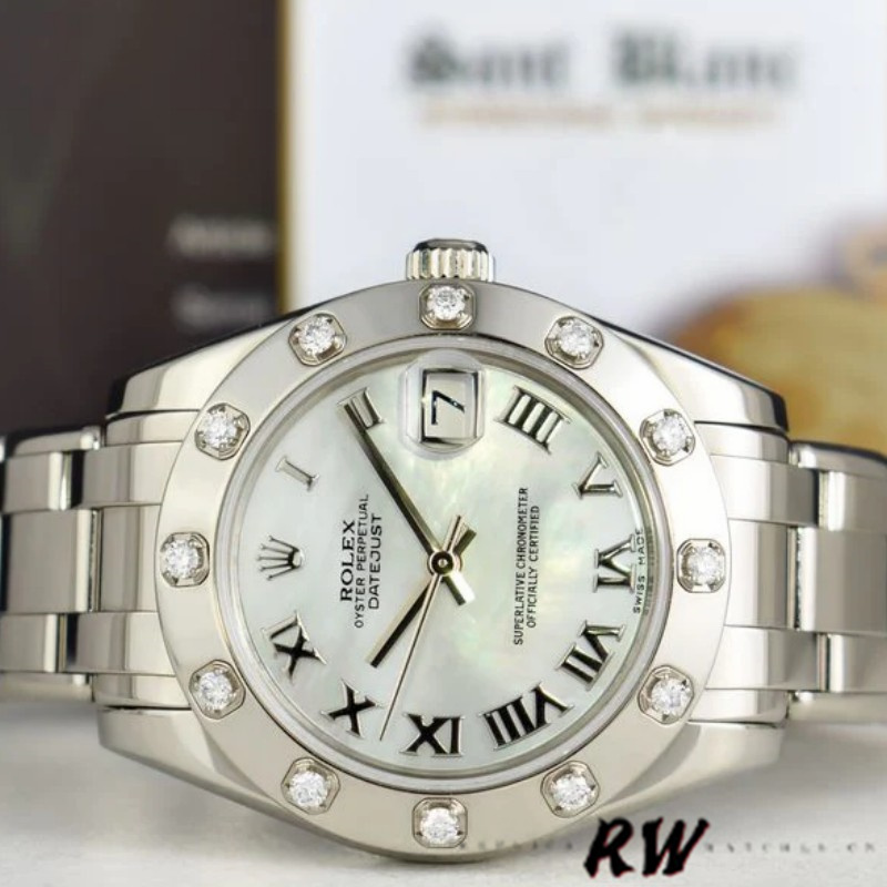 【Super Clone】Rolex Pearlmaster Midsize 81319 MOP Dial 34MM Lady Replica Watch