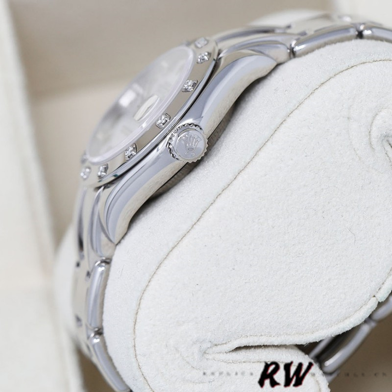 【Super Clone】Rolex Pearlmaster 80319 MOP Roman Dial 29MM Lady Replica Watch